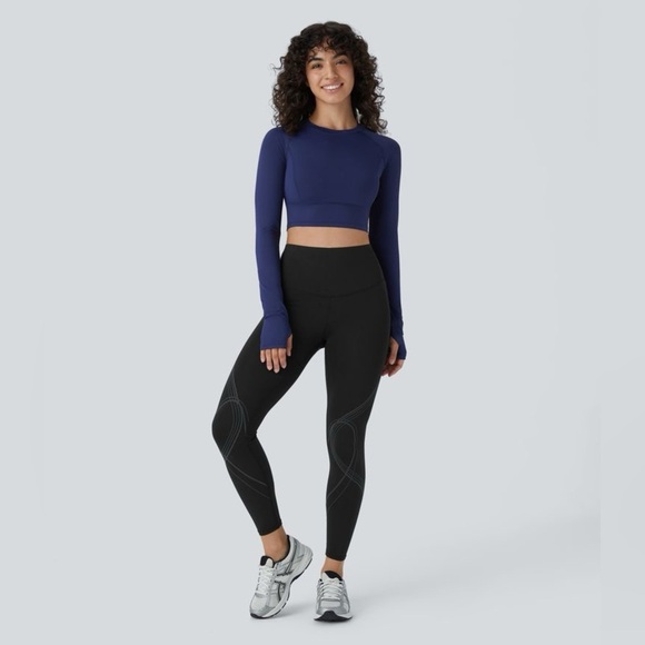 SoCinched High Waisted Butt Lifting Tummy Control Shaping Quick Dry Leggings M - Picture 5 of 6